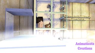 Jenny Gets Destroyed In The Shower Minecraft Hentai Animation