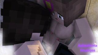Jenny Gets Destroyed In The Shower Minecraft Hentai Animation