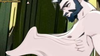Monster Centaur Breeds Muscular Gay in Rough Woods Hentai