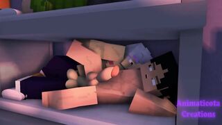 My Roommate’s Studying Str8 Lab Partner Gets Destroyed Femboy Minecraft Gangbang