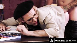 Artsy Femboy Gets Roughly Buttfucked By College Football Hunk He's Dying For