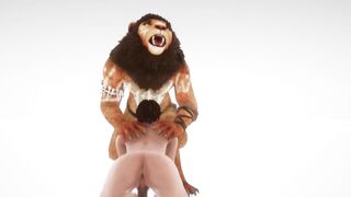 Hunger for sex 3D big bear takes brutal monster cock deep in tight hole