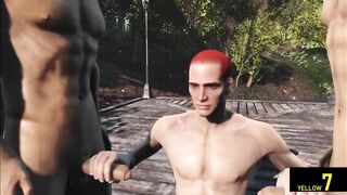 Gay Monster Cocks Destroyed in Raw Rough Public Blowjob Compilation