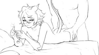 Femboy succubus gets brutally fucked by Caelum VT Felix riziy raw hentai