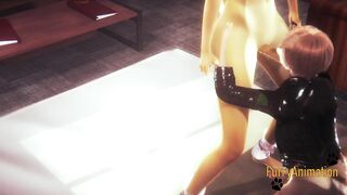 Furry Yaoi Dog deepthroats Fox with frothy cumloads