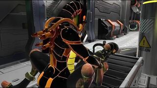 VRChat femboy rubber drone destroyed in raw gorilla cumshot