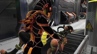 VRChat femboy rubber drone destroyed in raw gorilla cumshot