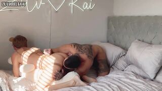 Fit muscle jock destroys twink's smooth ass and creams his pretty face raw