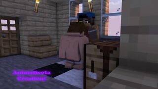 Enjoying my morning coffee while he enjoys my morning cock Minecraft gay sex mod