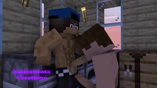 Enjoying my morning coffee while he enjoys my morning cock Minecraft gay sex mod