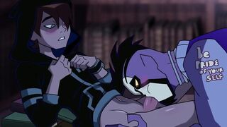 Nega Ben x Rook Animated Moans Hardcore gay hentai parody with piercing blowjob