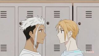 Straight guy seduced in locker room gagged with huge cock
