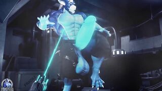 Druth tears cloth muscle bursting gay growth animation