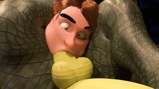 Gator Dad rips twink apart raw anal fuck in RV belly bulge 69 breakdown