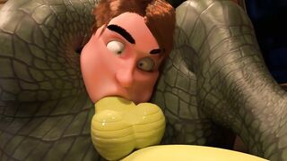 Gator Dad rips twink apart raw anal fuck in RV belly bulge 69 breakdown