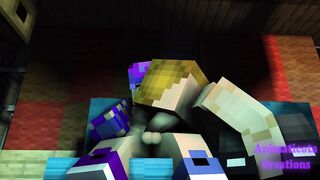 Minecraft gay sex mod blows big dick cum shots inside mouth