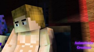 Minecraft gay sex mod blows big dick cum shots inside mouth