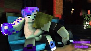 Minecraft gay sex mod blows big dick cum shots inside mouth