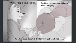 Furry comic 4th wall gay public anal blowjob cumshot