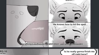 Furry comic 4th wall gay public anal blowjob cumshot
