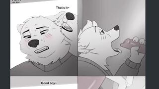 Furry comic 4th wall gay public anal blowjob cumshot