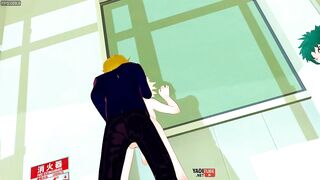 My Hero Academia Yaoi Orgy UA Deku Bakugou Todoroki Kaminari Gangbanged by Classmates