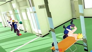 My Hero Academia Yaoi Orgy UA Deku Bakugou Todoroki Kaminari Gangbanged by Classmates