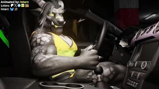 Cramped Car Hyper Growth Huge Furry Muscular Gay Cum