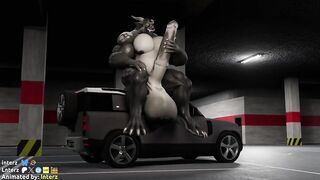Cramped Car Hyper Growth Huge Furry Muscular Gay Cum