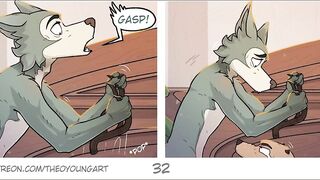 Beastars Louis gets Legoshi's monster cock sucked raw yaoi hentai blowjob