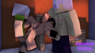 My Str8 Lab Partner Fucks Me Raw While My Roommate Watches Minecraft Gay Porn Part II