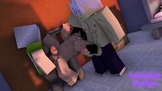My Str8 Lab Partner Fucks Me Raw While My Roommate Watches Minecraft Gay Porn Part II