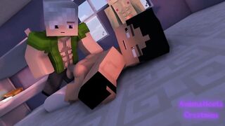 My Str8 Lab Partner Fucks Me Raw While My Roommate Watches Minecraft Gay Porn Part II