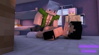My Str8 Lab Partner Fucks Me Raw While My Roommate Watches Minecraft Gay Porn Part II
