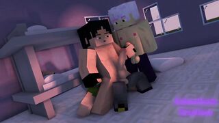 My Str8 Lab Partner Fucks Me Raw While My Roommate Watches Minecraft Gay Porn Part II