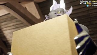 Magic Book turns gay muscle dick growing animated furry cum solo
