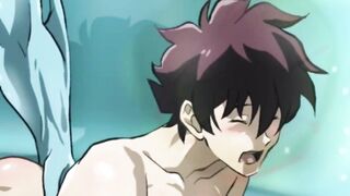 Zed and Leonardo destroyed in deep mermaid fucking gay animation