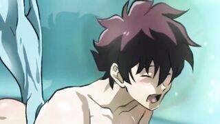 Zed and Leonardo destroyed in deep mermaid fucking gay animation
