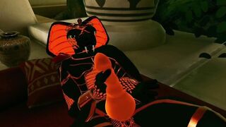 Prince Sneck's Ancient Lust deep inside VRChat dungeon