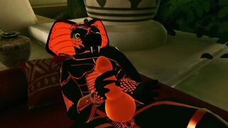 Prince Sneck's Ancient Lust deep inside VRChat dungeon