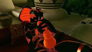Prince Sneck's Ancient Lust deep inside VRChat dungeon