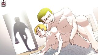 Guy Caught Getting Fucked by His Suitor raw yaoi cuckold humiliation creampie