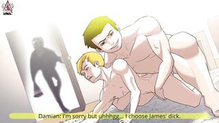 Guy Caught Getting Fucked by His Suitor raw yaoi cuckold humiliation creampie