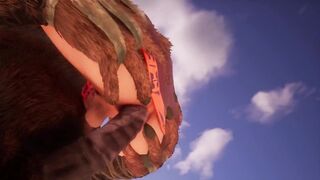 Monster Bull destroys tiny elf twink raw hardcore anal