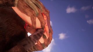 Monster Bull destroys tiny elf twink raw hardcore anal