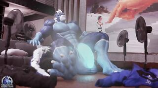 Musk sweat and pre squirt NighDruth dragon fucks him raw
