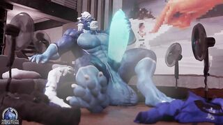 Musk sweat and pre squirt NighDruth dragon fucks him raw