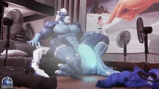Musk sweat and pre squirt NighDruth dragon fucks him raw