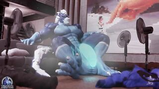Musk sweat and pre squirt NighDruth dragon fucks him raw