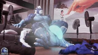 Musk sweat and pre squirt NighDruth dragon fucks him raw